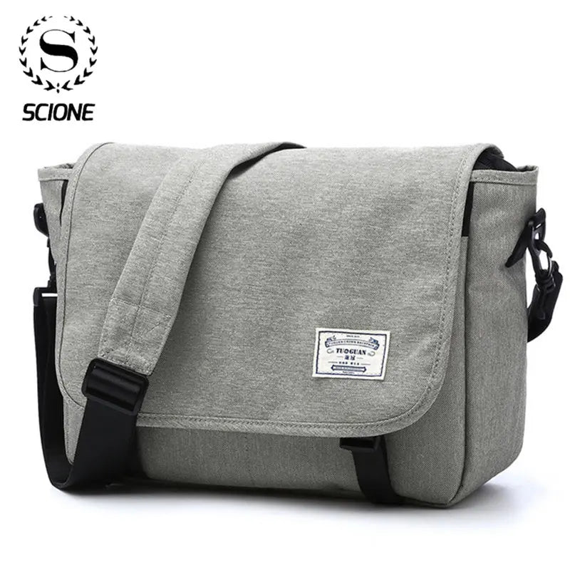 Men Crossbody Bags Men's Bags  Shoulder Student Travel Messenger Bag Fashion Canvas Crossbody Multifunction School Laptop Bag