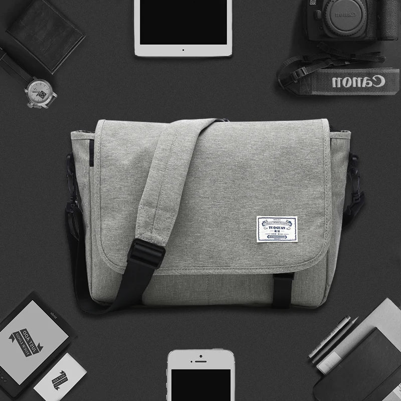 Men Crossbody Bags Men's Bags  Shoulder Student Travel Messenger Bag Fashion Canvas Crossbody Multifunction School Laptop Bag