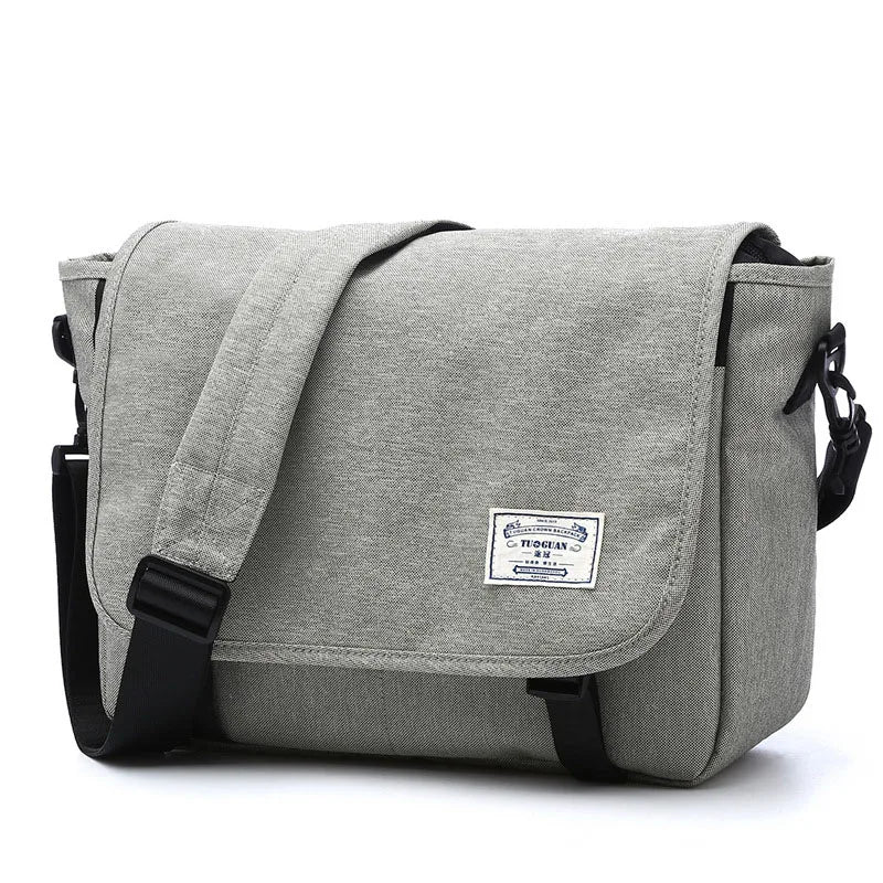 Men Crossbody Bags Men's Bags  Shoulder Student Travel Messenger Bag Fashion Canvas Crossbody Multifunction School Laptop Bag