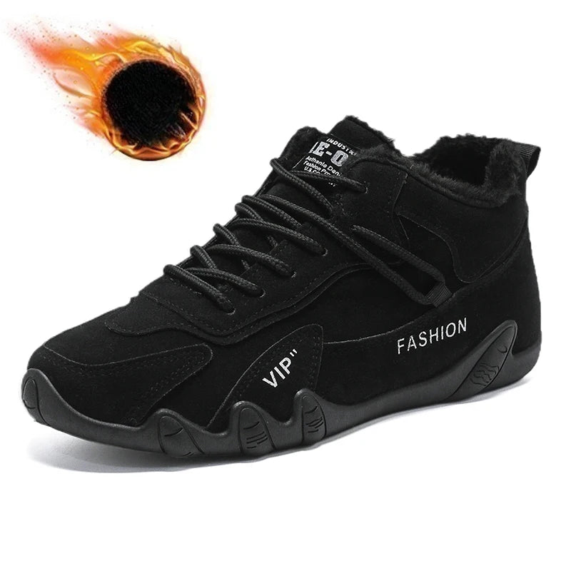 Ankle Boots for Men Casual Sneakers Non Slip Khaki Work Mens Shoe Short Boots Loafers Lace Up Zapatillas