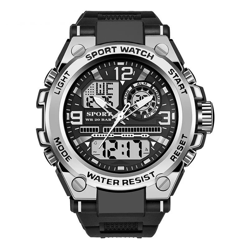 2025 New Style Digital Watch for Man Sports Luminous 30M Waterproof Watches Boys and Kids Electronic Military Wristwatches