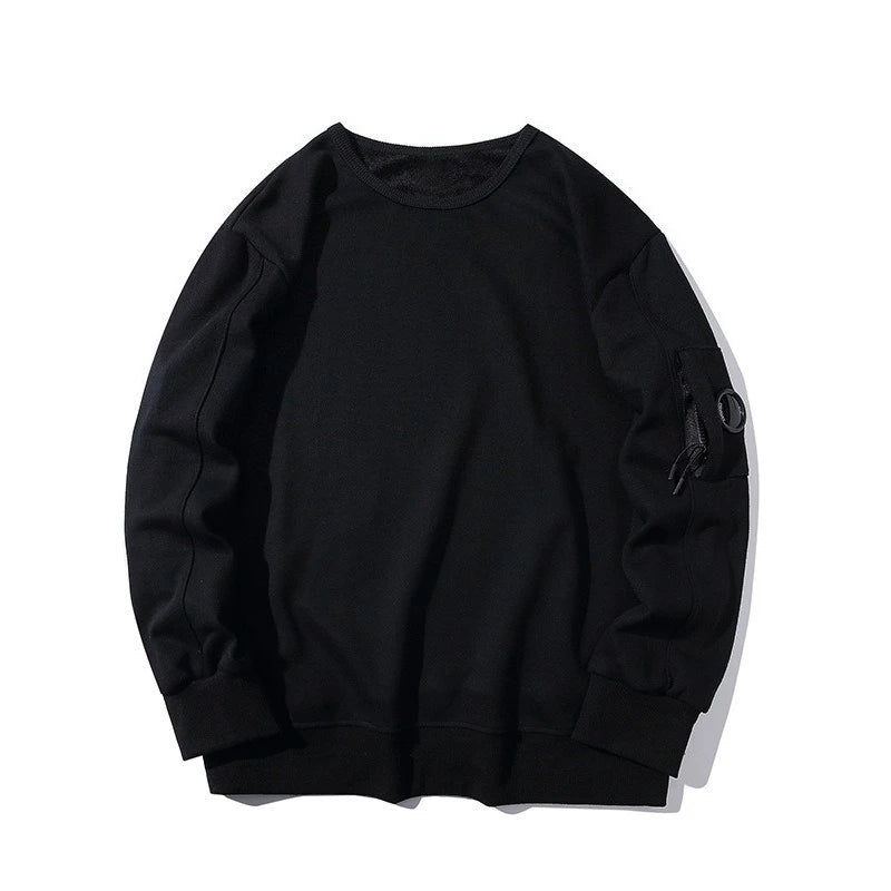 2025 autumn and winter new Korean style casual glasses for men and women couple style round lens pullover casual sweater