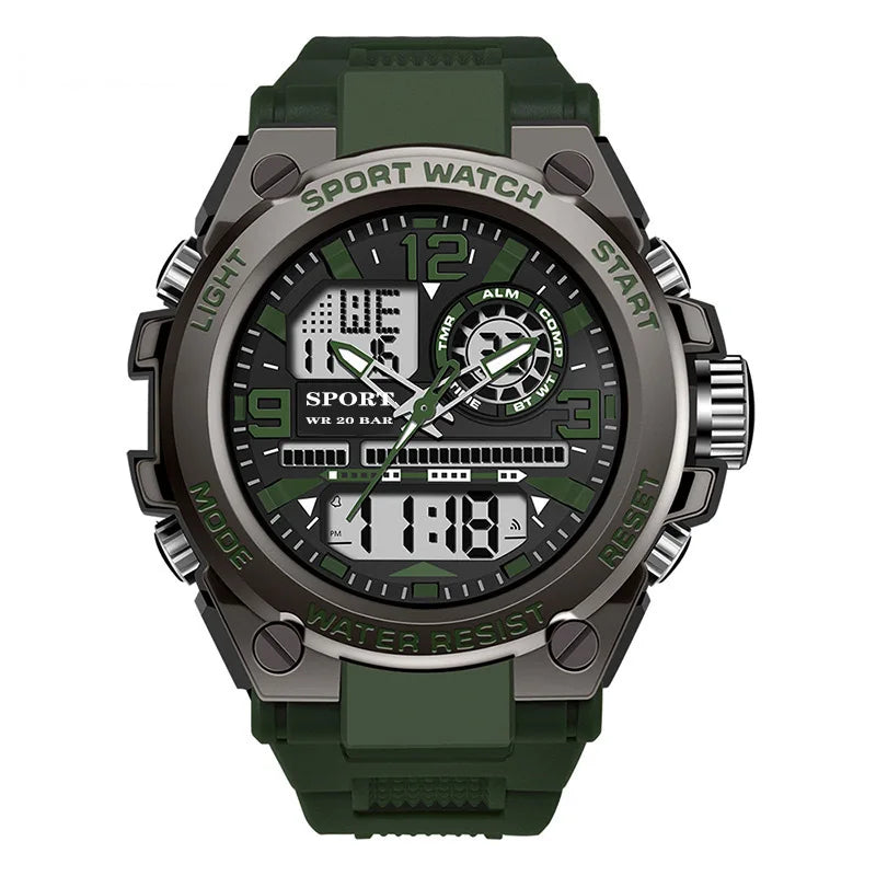 2025 New Style Digital Watch for Man Sports Luminous 30M Waterproof Watches Boys and Kids Electronic Military Wristwatches