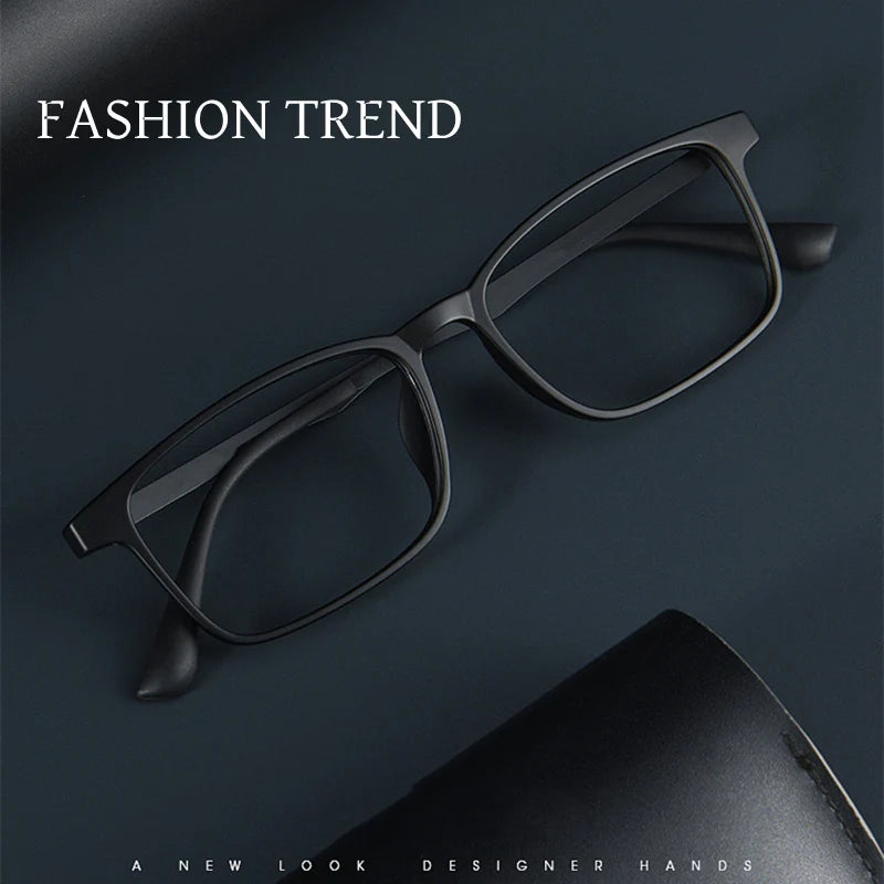 New 2024 Business Eyewear Retro Big Square TR90 Titanium Eyeglasses Myopia Optical Prescription Glasses Frame For Men A1003