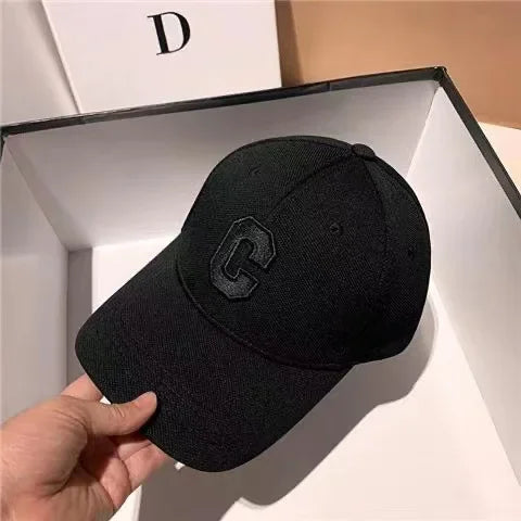 Hats for Men  New C Letter Embroidered Baseball Cap Kpop Fashion Couple Snapback Cap Men and Women Sun Hats Chapeau Homme