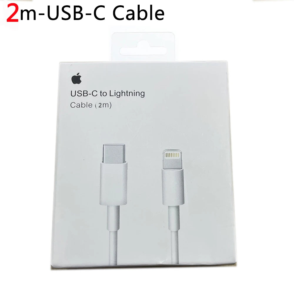 2025 Original 20W USB-C Power Adapter For iphone 16 15 14 13 mini Pro Max Type C fast charger for Apple Cable for iPhone 12 Plus
