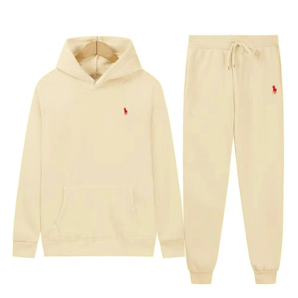 2025 Autumn New Style Hoodie for Men and Women, Long-Sleeved Fashionized Pony Logo Loose Casual Sweater Set men clothes hoodies