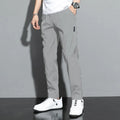 Men's Pants 2025 Summer New Black Gray Thin Business Casual Pants Outdoor Elastic Breathable Straight Leg Sweatpants
