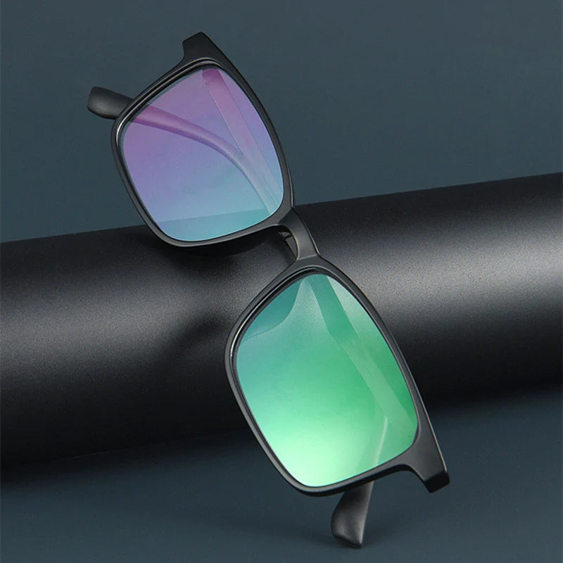 New 2024 Business Eyewear Retro Big Square TR90 Titanium Eyeglasses Myopia Optical Prescription Glasses Frame For Men A1003