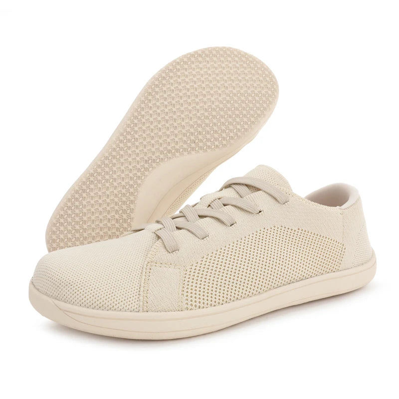 Men's and Women's Barefoot Shoes Wide Version Simple Walking Sports Shoes 2025 Lace Up Outdoor Lightweight Casual Running Shoes