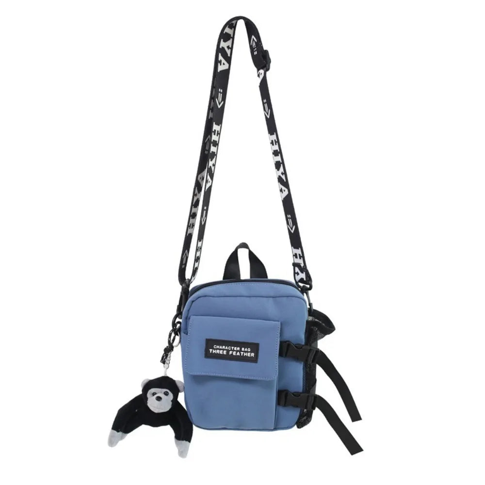 Trendy Couple Canvas Shoulder Bag Messenger Bag Casual Man Daily Commuting Bag Oudoor Travel Beach Bag