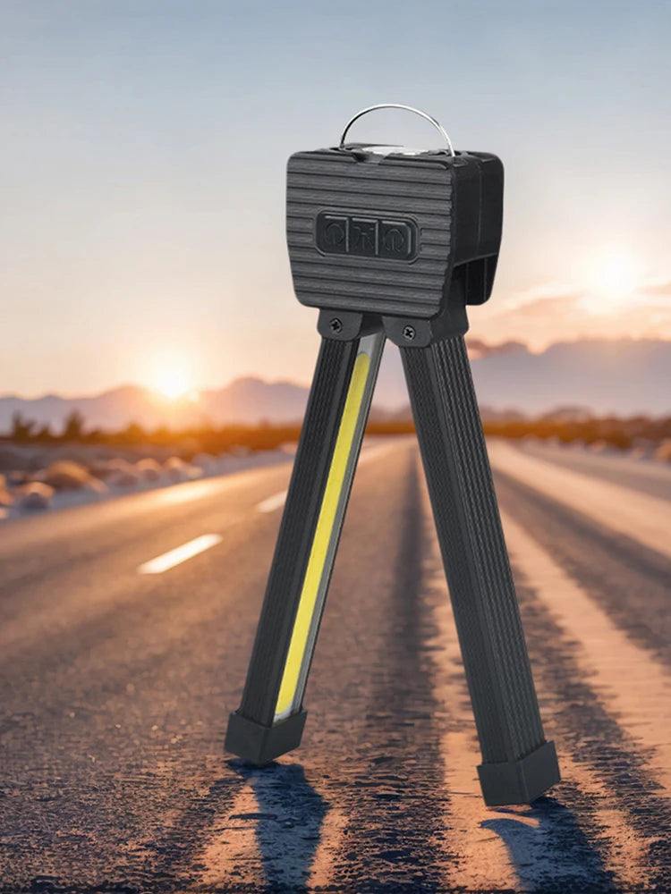 Gym Lamp for Posing with Hanging Hook Work Light USB Rechargeable Portable Torch Light for Car Repair Home Garage Emergency