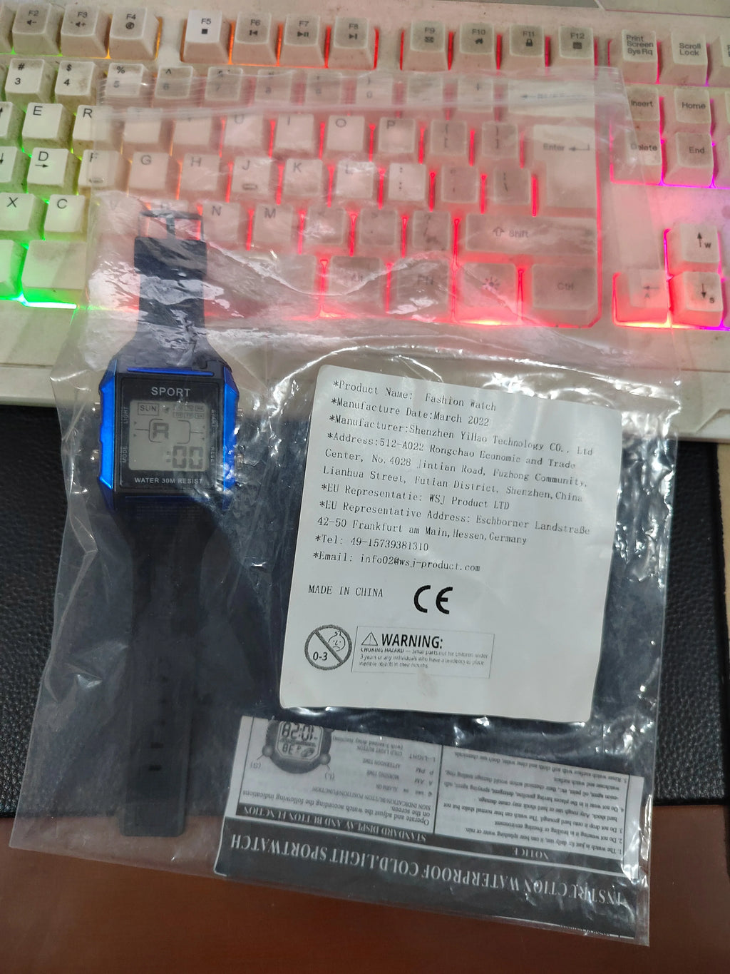 2025 New Style Digital Watch for Man Sports Luminous 30M Waterproof Watches Boys and Kids Electronic Military Wristwatches