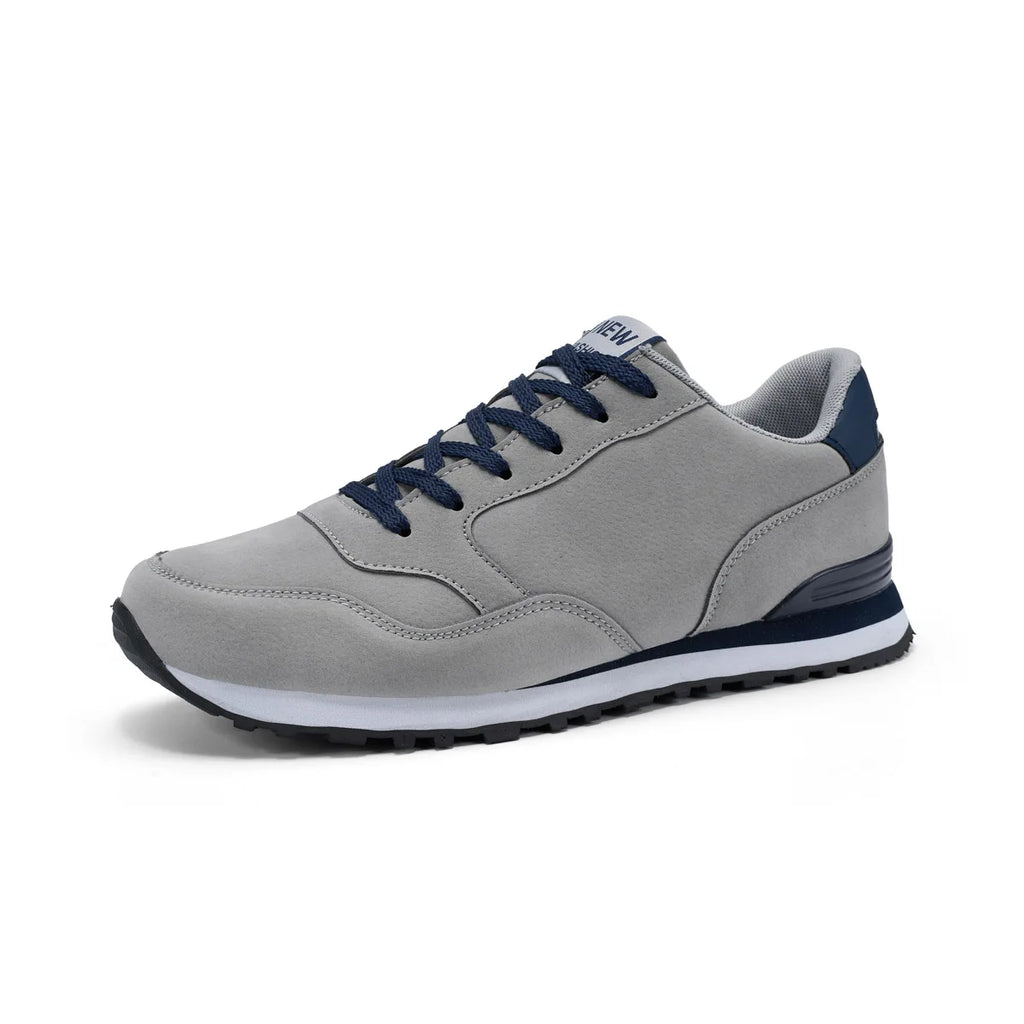 New Leather Men Running Shoes Winter Warm Unisex Sneakers Lightweight Women Walking Shoes Soft Insole Sports Shoes Lace Up 37-47